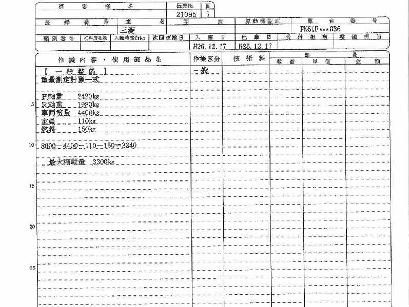 三菱ふそう ファイター 平ボディ 中型 PDG-FK61F 年式 H19[写真31]