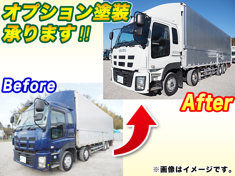 いすゞ ギガ ウイング車 大型 QKG-CYJ77A 年式 H27[写真03]