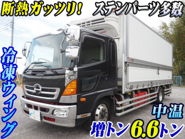 日野 レンジャープロ 冷凍ウイング 中増t QKG-FE7JLAG 年式 H25[写真02]