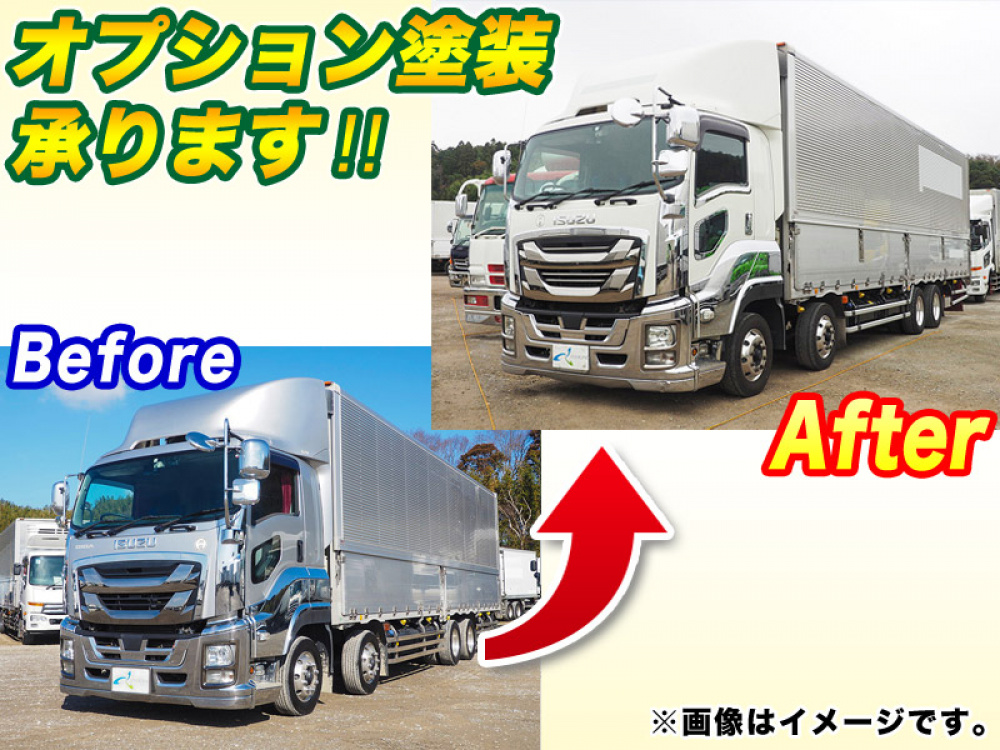 いすゞ ギガ ウイング車 大型 QKG-CYJ77B 年式 H29[写真03]