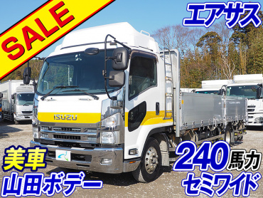 いすゞ フォワード 平ボディ 中型 TKG-FRR90T2 年式 H25[写真02]