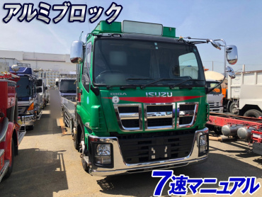いすゞ ギガ 平ボディ 大型 QKG-CYJ77AA 年式 H27[写真02]